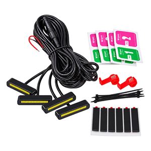 Obrázek z LED světla bílá poziční/denní do mřížky, 4ks, 12V 