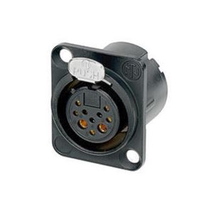 Obrázek z NEUTRIK NC10FD-LX-B 8 + 2pólová zásuvka, samice 