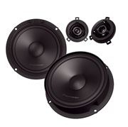 Obrázek Reproduktor Pioneer Perfect Fit 16,5 cm, 2pásmový komponentní systém s výkonem 350 W, určený pro vozy Volkswagen, Seat, Škoda
